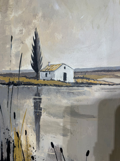 Le Gardien des Marais 80 x 80 cm