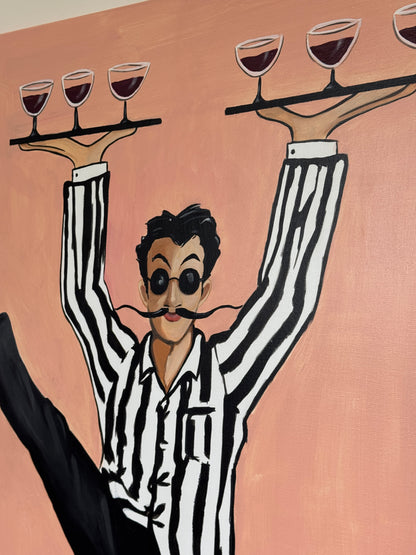 Le Serveur Parisien 130 x 99 cm