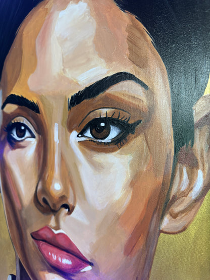 Élégance Dorée  116 × 81 cm