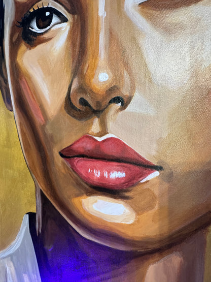 Élégance Dorée  116 × 81 cm