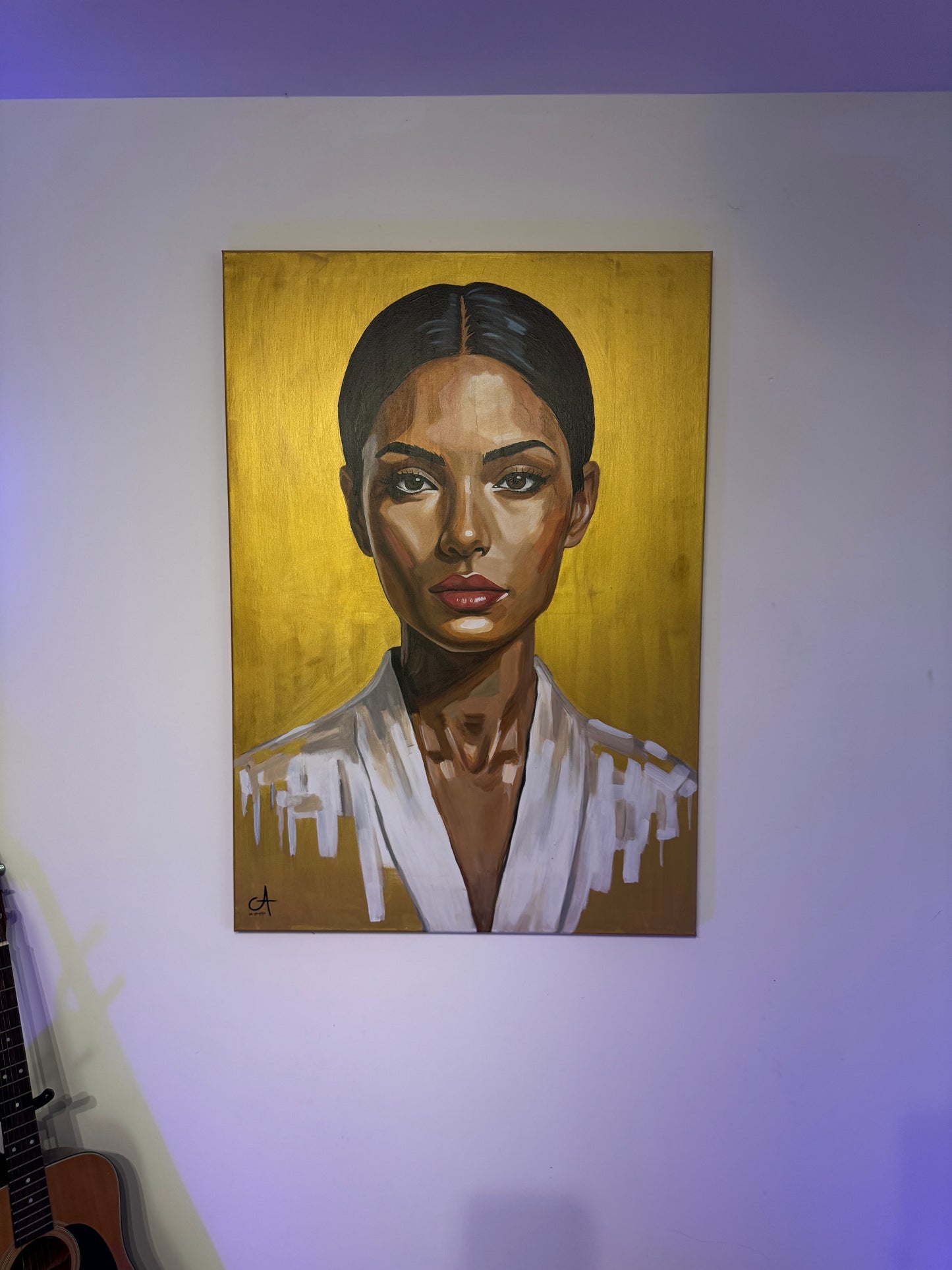 Élégance Dorée  116 × 81 cm