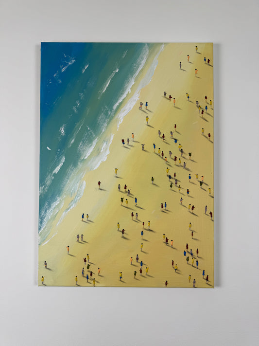 La plage  70 x 50cm