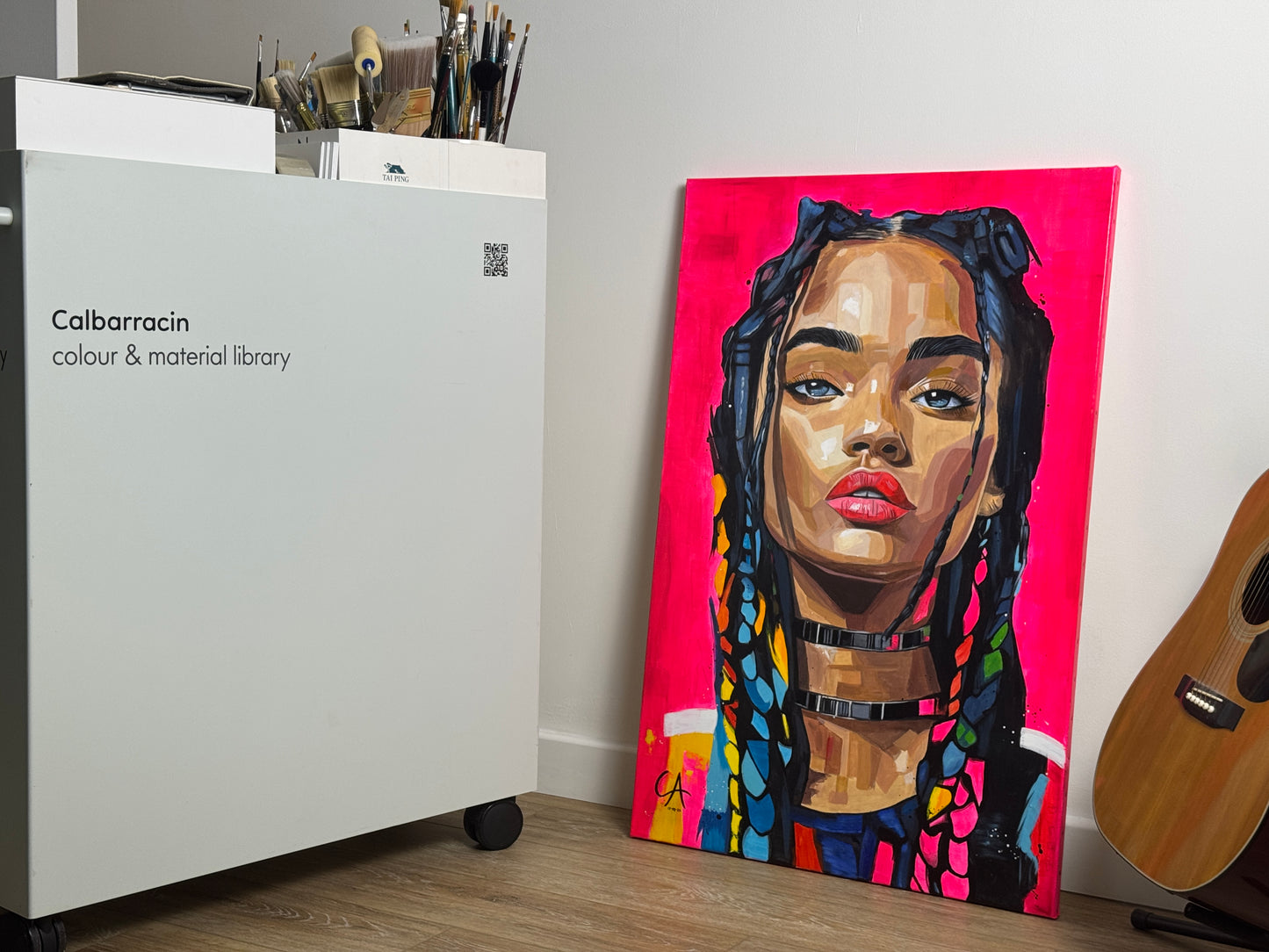 Portrait Néon 100 x 65 cm