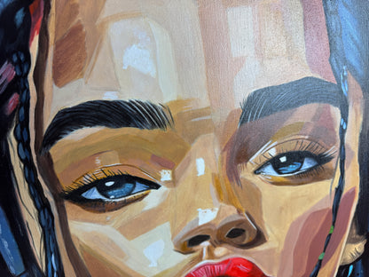 Portrait Néon 100 x 65 cm (VENDU)