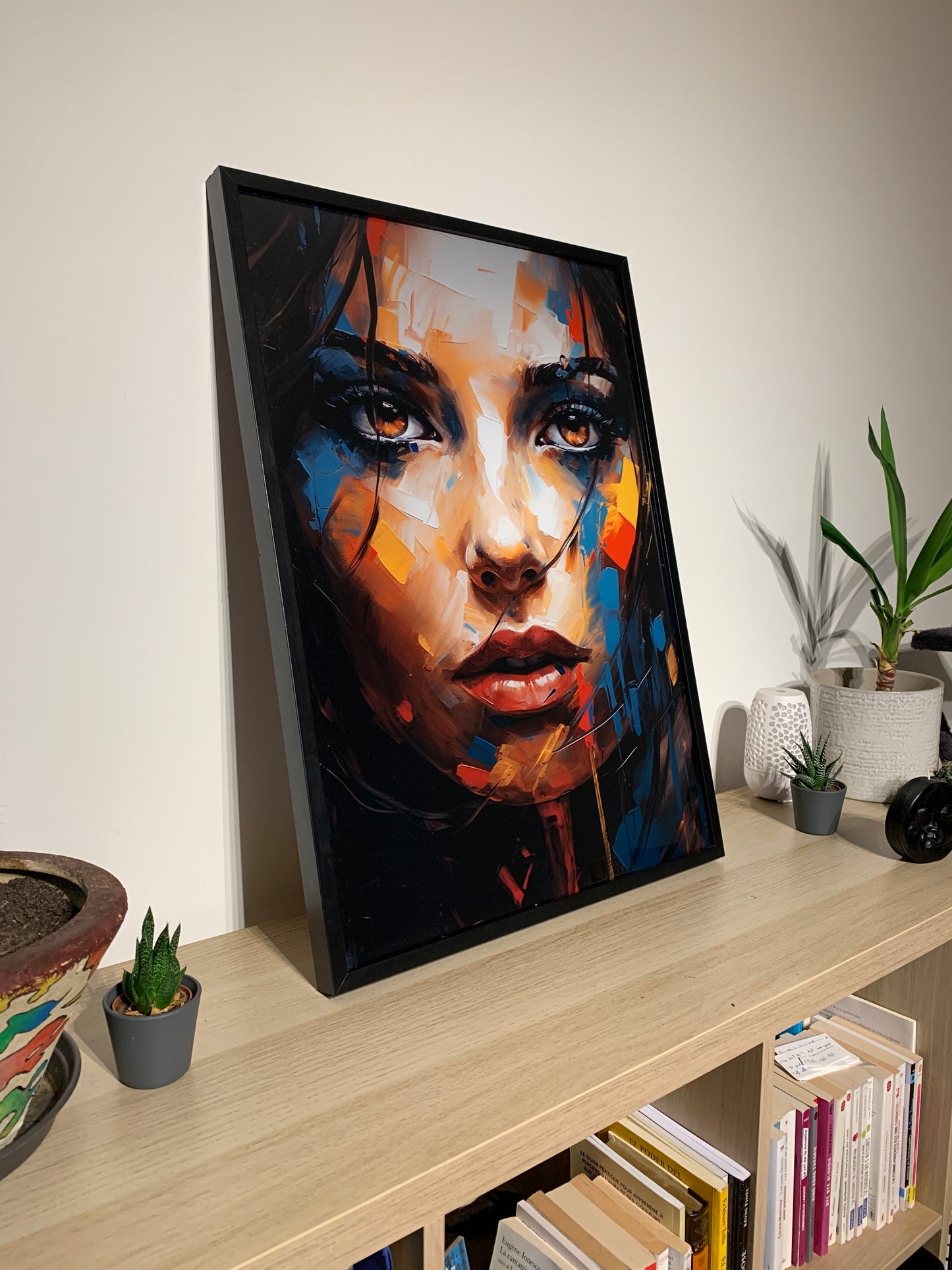 Tableau décoratif portrait femme 70 x 50 cm