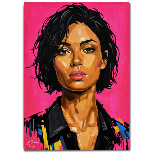 Rose d' été 70 x 50 cm