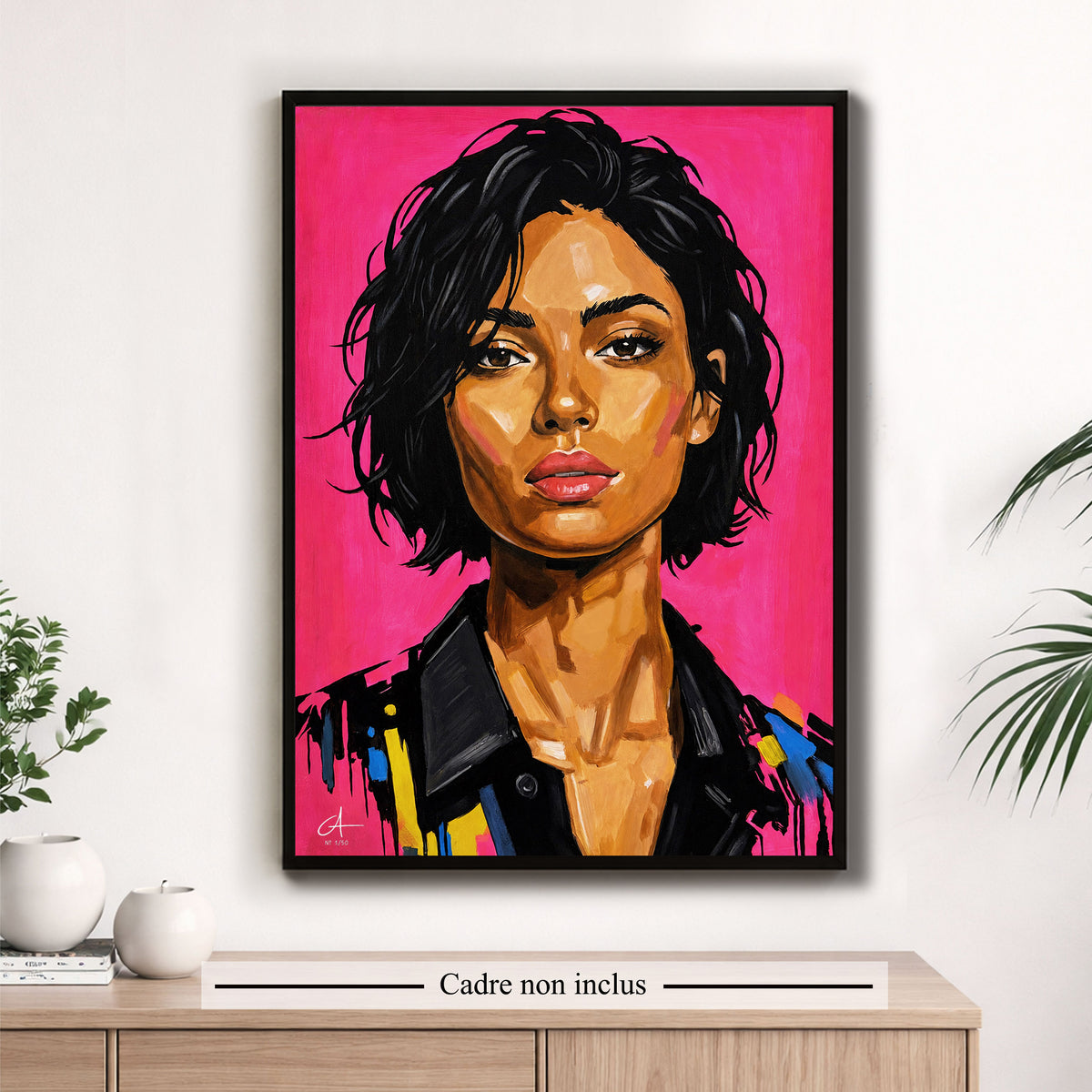 Rose d' été 70 x 50 cm