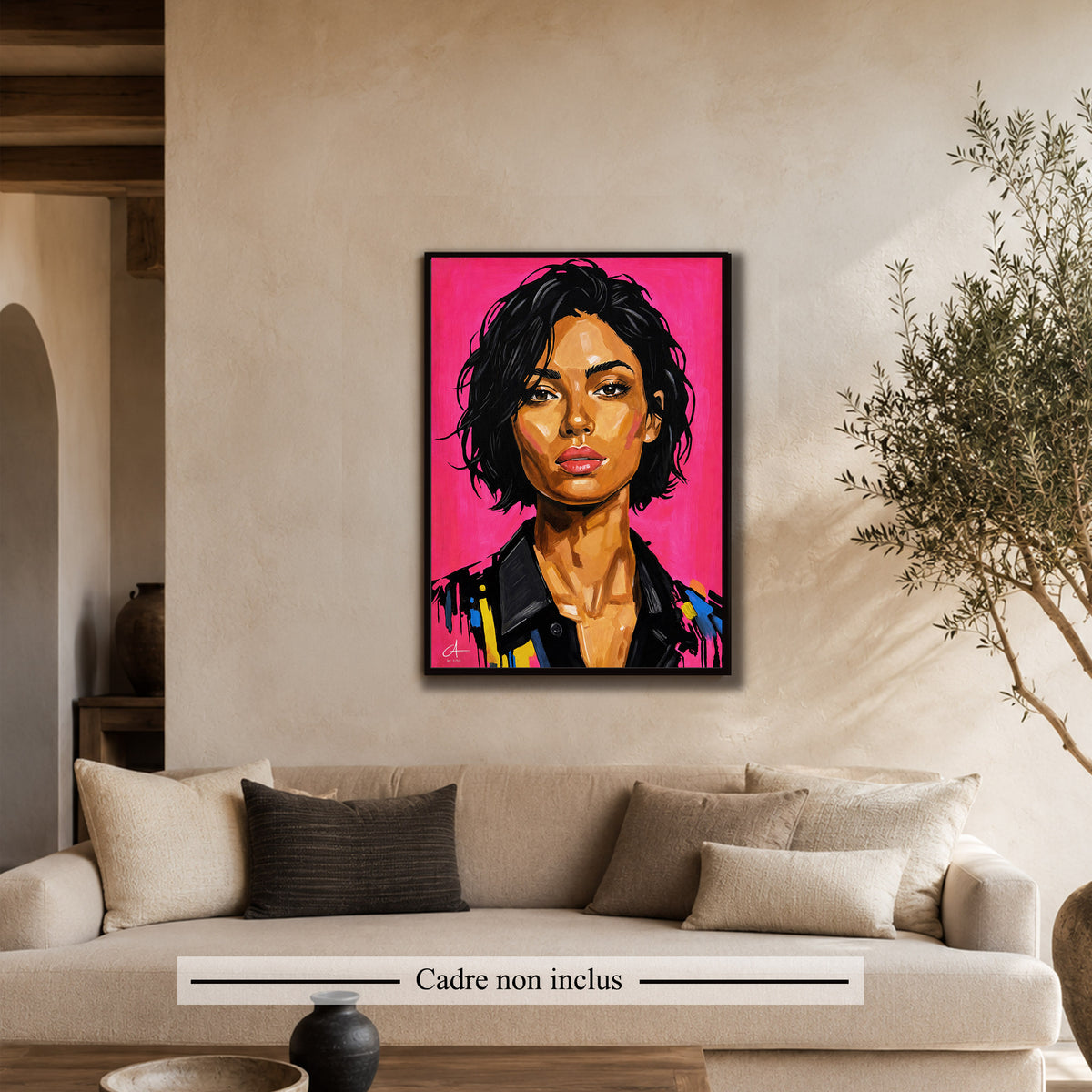Rose d' été 70 x 50 cm