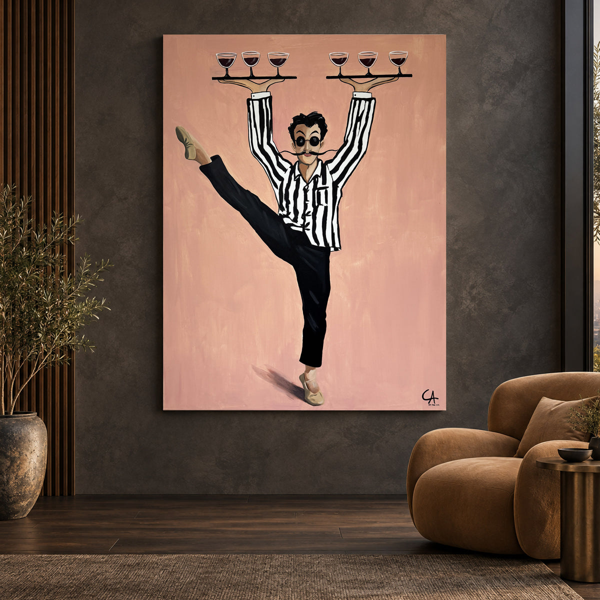 El Camarero Parisino 130 x 99 cm