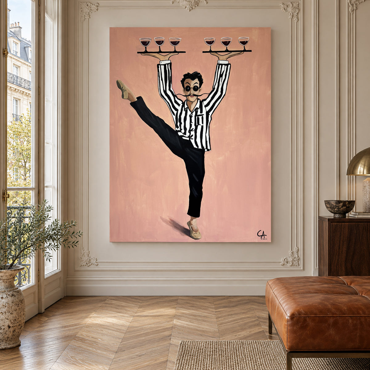 El Camarero Parisino 130 x 99 cm