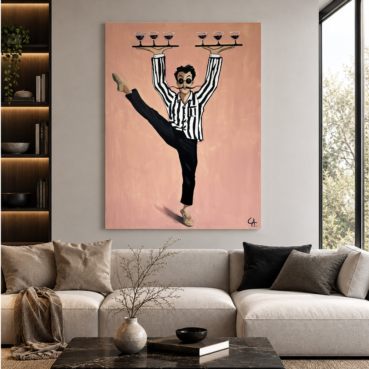 El Camarero Parisino 130 x 99 cm