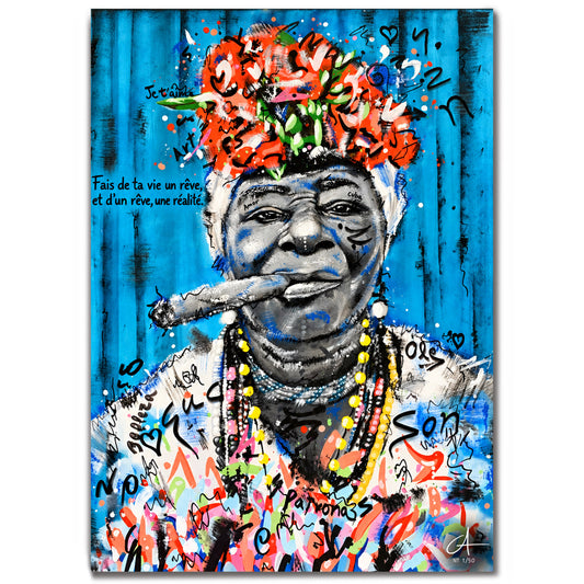 Cuba Azul 70 x 50 cm