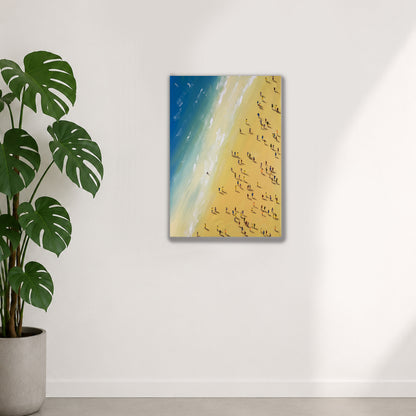 La plage  70 x 50cm