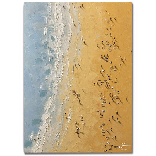 Dimanche à la plage 70 x 50 cm