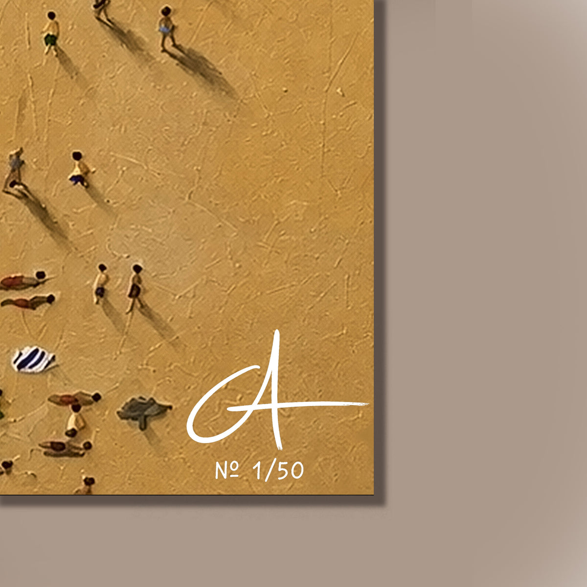 Dimanche à la plage 70 x 50 cm