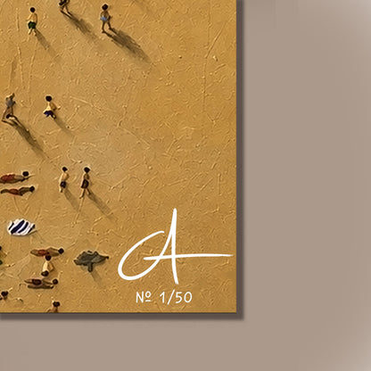 Dimanche à la plage 70 x 50 cm