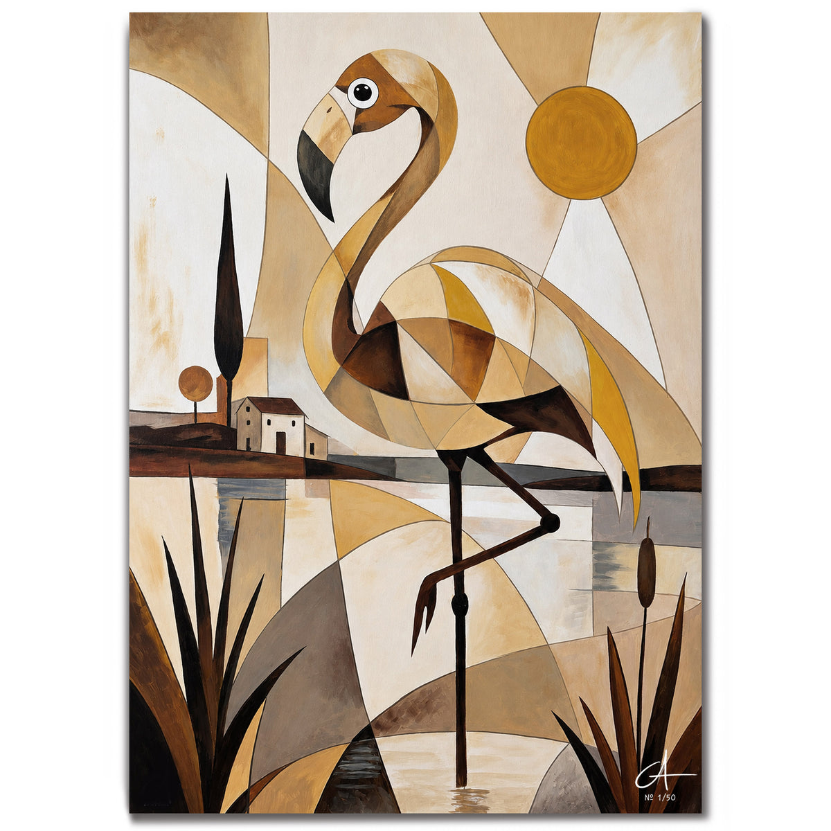 L’Élégant des Marais 50 x 70 cm