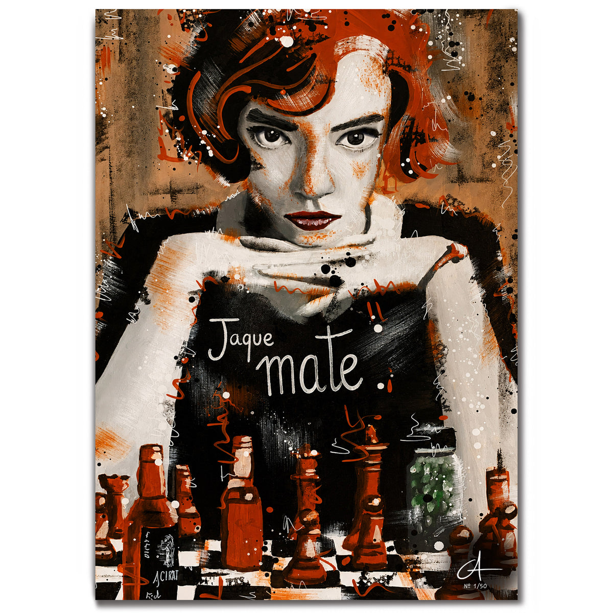 Jaque Mate 70 x 50 cm