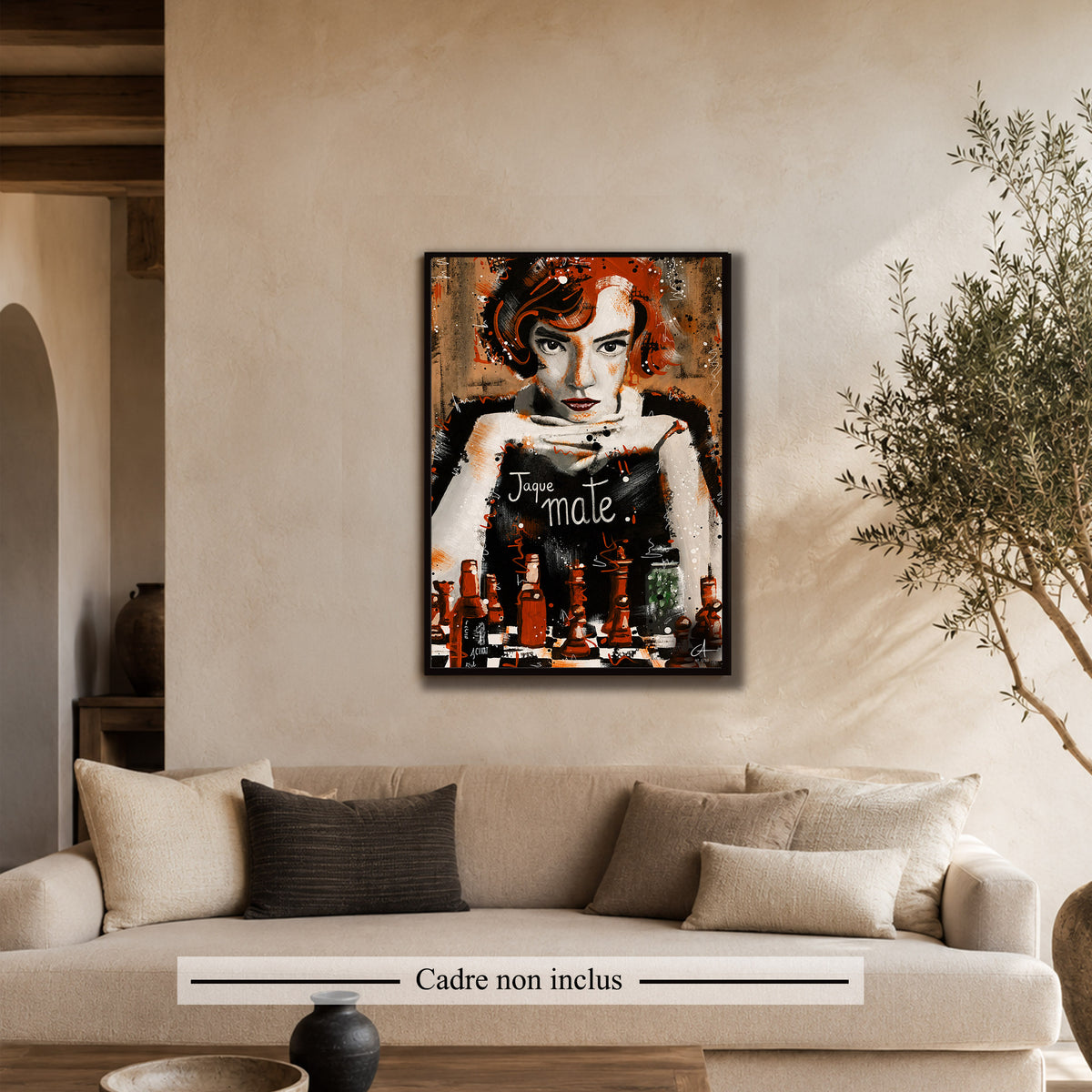 Jaque Mate 70 x 50 cm