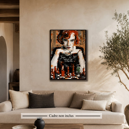 Jaque Mate 70 x 50 cm