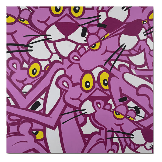 La Panthère Rose 100 x 100 cm
