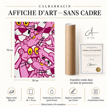 Affiche seule sans cadre — Phanters 70 x 50 cm — Calbarracin — présentation F [AS]