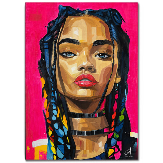 Portrait Néon 70 x 50 cm