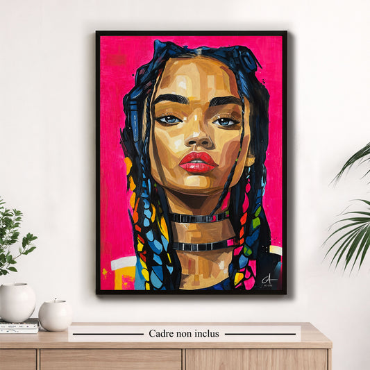 Portrait Néon 70 x 50 cm