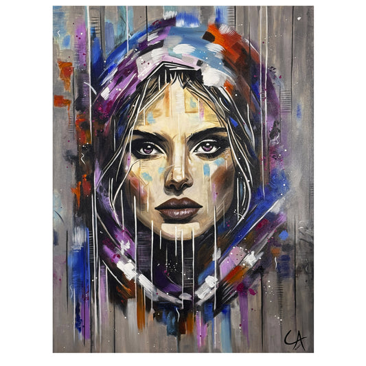 Portrait femme 100 x 130 cm
